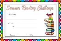 Summer Reading Challenge Certificate Free Printable 3 within Summer Reading Certificate Printable