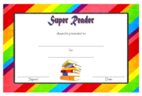 Super Reader Certificate Template 01 | Super Reader within Super Reader Certificate Template