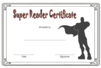 Super Reader Certificate Template 04 | Super Reader for Super Reader Certificate Template