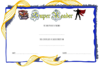 Super Reader Certificate Template 06 | Super Reader with Super Reader Certificate Template