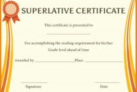 Superlative Award Certificate Templates | Awards throughout Best Superlative Certificate Templates
