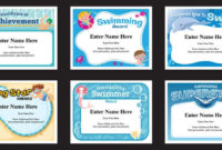 Swimming Certificates Templates | Swim Awards | Swimming Coach regarding Free Swimming Certificate Templates