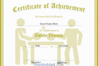 Table Tennis Certificate Format In Silver, Your Pink And within Table Tennis Certificate Template Free