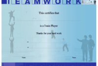 Teamwork Certificate Printable Certificate inside Fresh Free Teamwork Certificate Templates