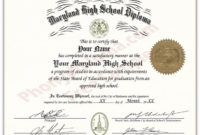 Template : Fake Diplomas And Transcripts From Maryland inside Unique Ged Certificate Template