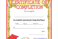 Template Sunday School Certificate Template 5 Free Word in Certificate Templates For School