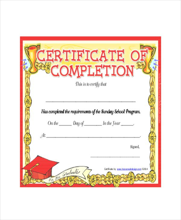 Template Sunday School Certificate Template 5 Free Word intended for School Certificate Templates Free