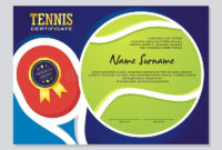 Tennis Certificate – Award Template With Colorful And pertaining to Quality Tennis Certificate Template