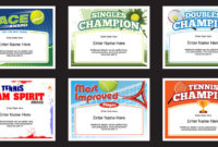 Tennis Certificates | Award Templates | Tennis Team Coach inside Quality Tennis Achievement Certificate Template