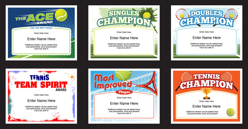 Tennis Certificates | Award Templates | Tennis Team Coach inside Quality Tennis Achievement Certificate Template