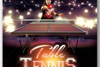 Tennis Flyer Templates – Free & Premium Psd Ai Png Eps Downloads with Table Tennis Certificate Templates Free 10 Designs
