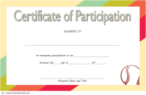 Tennis Participation Certificate Template Free 2 inside Fresh Tennis Participation Certificate