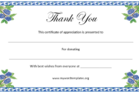 Thank You Certificate Template – Free Template Downloads with regard to New Thanks Certificate Template