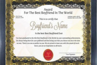 Thank You Gifts: 11 Gifts For Boyfriend To Show Appreciation within Certificate For Best Boyfriend 10 Sweetest Ideas