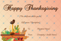 Thanksgiving Gift Certificate Template (Basket) – Word within Unique Thanksgiving Gift Certificate Template Free