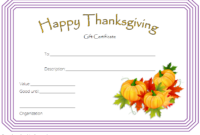 Thanksgiving Gift Certificate Template Free (Harvest Theme regarding Unique Thanksgiving Gift Certificate Template Free