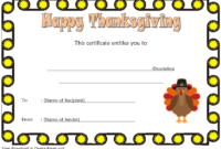 Thanksgiving Gift Certificate Template Free (Microsoft Word within Unique Thanksgiving Gift Certificate Template Free