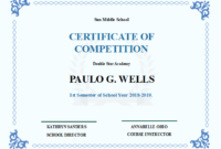 The School Competition Certificate Template Features Light in Unique Certificate Templates For School