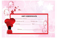 Top 10 Specialized Manicure Gift Certificate Templates for Fresh Free Printable Manicure Gift Certificate Template