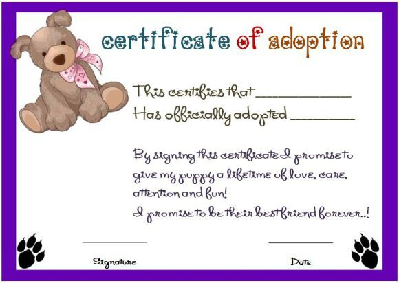 Toy Adoption Certificate Template : 13+ Free Word Templates within New Toy Adoption Certificate Template