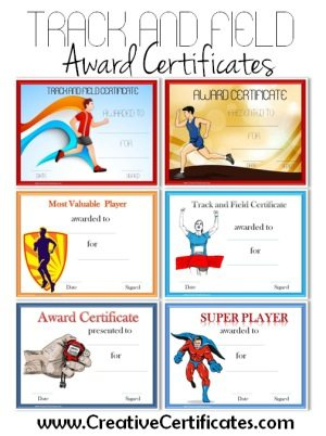Track And Field Certificate Templates Free &amp; Customizable throughout Track And Field Certificate Templates Free
