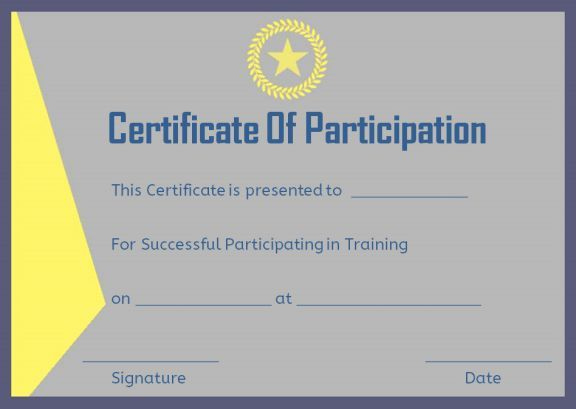 Training Participation Certificate Format | Certificate Of inside Quality Best Coach Certificate Template Free 9 Designs