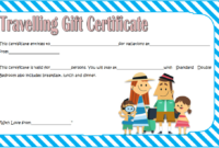 Travel Gift Certificate Template Free 1 | Gift Certificate with Fresh Travel Gift Certificate Editable