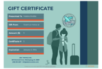 Travel Gift Certificate Template – Pdf Templates | Jotform for Travel Gift Certificate Templates