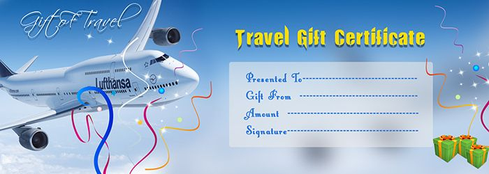 Travel Gift Voucher Certificate Template | Free Gift inside Free Travel Gift Certificate Template