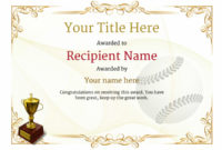 Use Free Baseball Certificate Templates -Awardbox intended for Best Editable Baseball Award Certificates