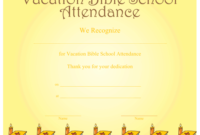 Vacation Bible School Attendance Certificate Printable with regard to Vbs Certificate Template