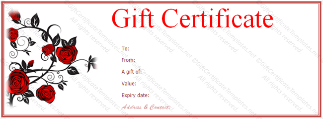 Valentine-Gift-Certificate-Template-Free-Red-Rose-Gift throughout Valentine Gift Certificate Template