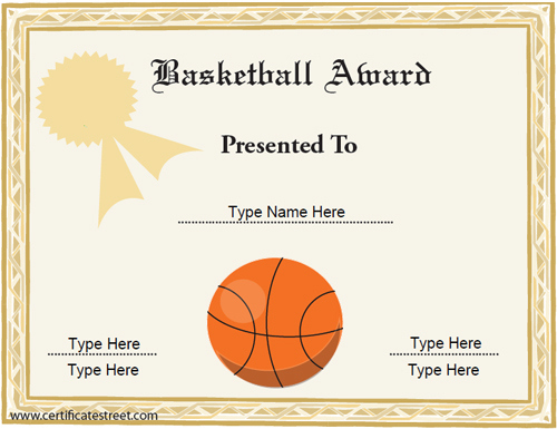 Vector-Printable-Basketball-Award-Certificate-Template pertaining to Best 7 Basketball Achievement Certificate Editable Templates