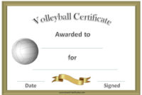 Volleyball Awards | Coaching Volleyball, Volleyball intended for Fresh Volleyball Certificate Template Free