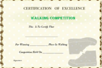 Walking Certificate Templates (5) – Templates Example regarding Walking Certificate Templates