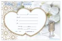 Wedding Gift Certificate Templates | Gift Certificate with regard to Free Editable Wedding Gift Certificate Template