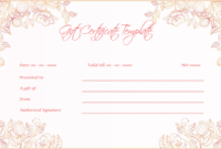 Wedding Gift Certificates Templates – Printable And Editable regarding Wedding Gift Certificate Template