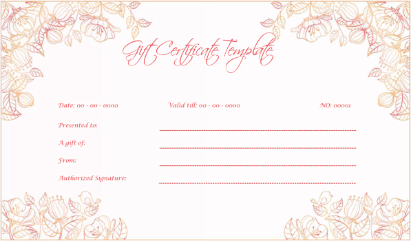 Wedding Gift Certificates Templates - Printable And Editable regarding Wedding Gift Certificate Template
