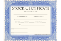 Why Private Companies Don'T Need To Issue Stock Certificates intended for Free 10 Certificate Of Stock Template Ideas
