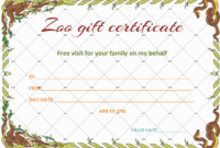 Wild Zoo Gift Certificate Template – Gct with Zoo Gift Certificate Templates Free Download