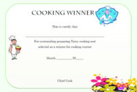 Winner Certificate Template : 40+ Word Templates [ For pertaining to Cooking Contest Winner Certificate Templates