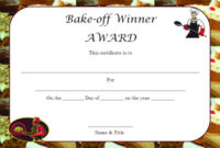 Winner Certificate Template : 40+ Word Templates [ For with regard to Bake Off Certificate Templates