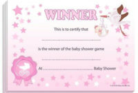Winner Certificates – Baby Shower Party Games Prize, 10/20 intended for Best Baby Shower Winner Certificates