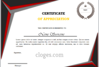 Word Certificate Of Appreciation Template throughout Best Certificate Of Recognition Word Template