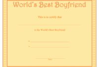 World'S Best Boyfriend Certificate Template Download with regard to Best Boyfriend Certificate Template