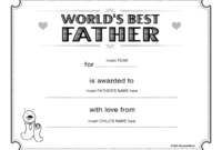 World'S Best Father Certificate Template | Education World pertaining to Fresh Best Dad Certificate Template