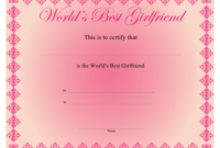 World'S Best Girlfriend Certificate Template Download regarding Quality Best Girlfriend Certificate Template