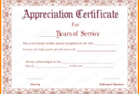 Years Of Service Award Templates | Certificate Templates intended for Certificate For Years Of Service Template