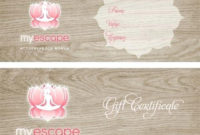 Yoga Gift Certificate Templates | Gift Certificate Templates intended for Yoga Gift Certificate Template Free