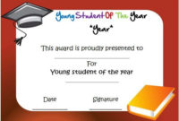 Young Student Of The Year Award Certificate | Awards pertaining to Student Of The Year Award Certificate Templates
